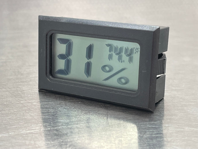 Small Digital Hygrometer with Humidity/Temperature - Midnight Mushroom Co.