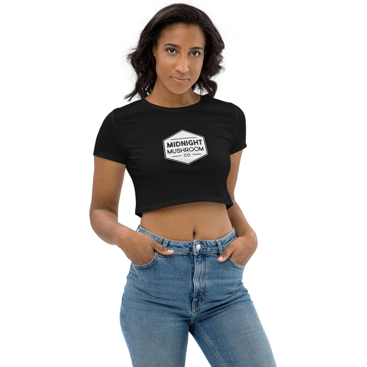 Organic Crop Top - Midnight Mushroom Co.
