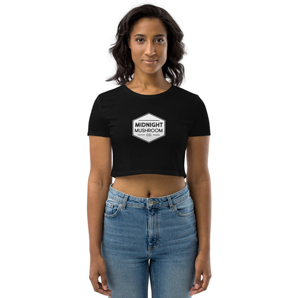 Organic Crop Top - Midnight Mushroom Co.